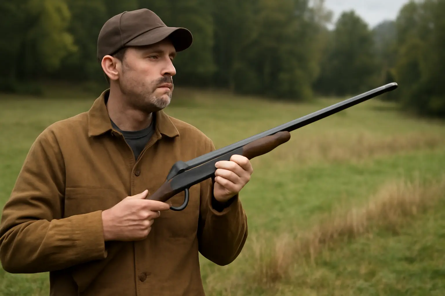 espingarda 36 homem segurando